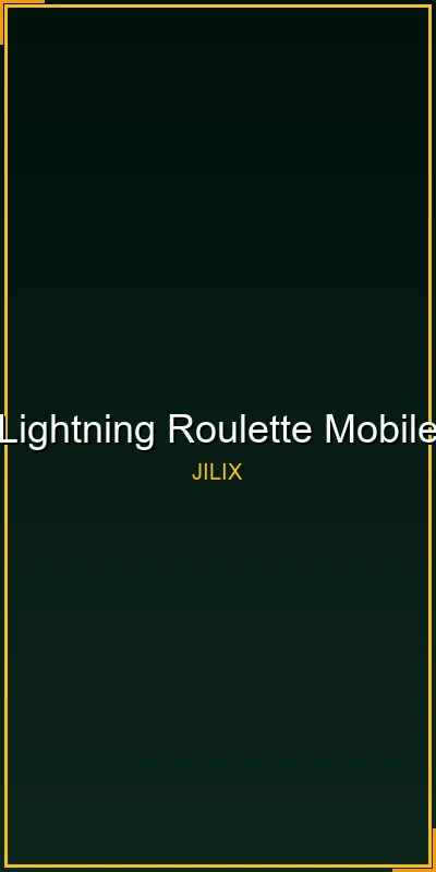 Lightning Roulette mobile view at JILIX