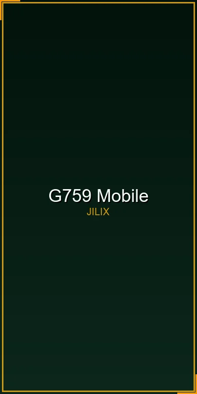 G759 slots on mobile at JILIX