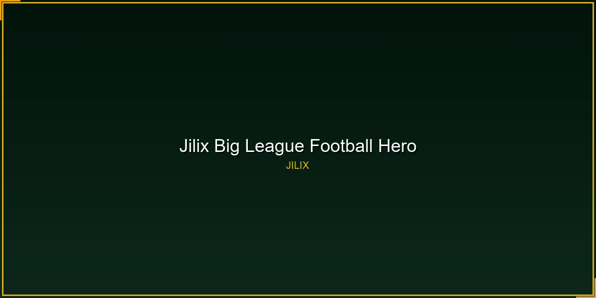 Big League Football betting at JILIX